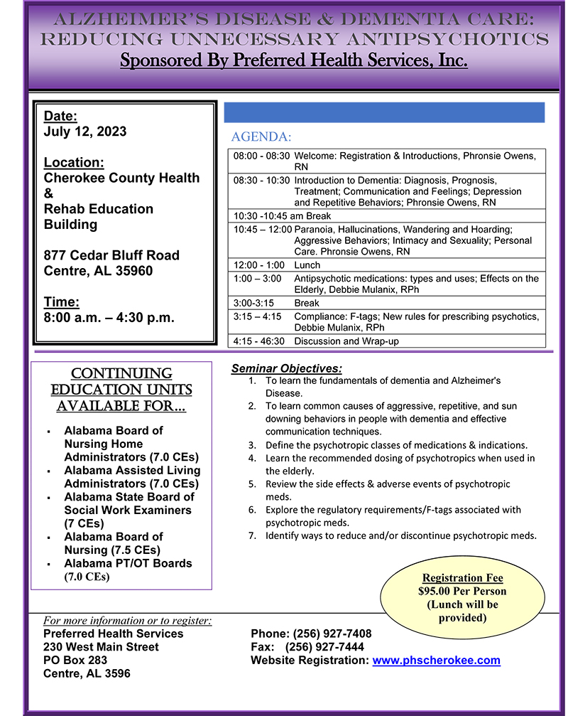 QR code Alzheimer's Disease & Dementia Care_ Reducing Unnecessary Antipsychotics Seminar